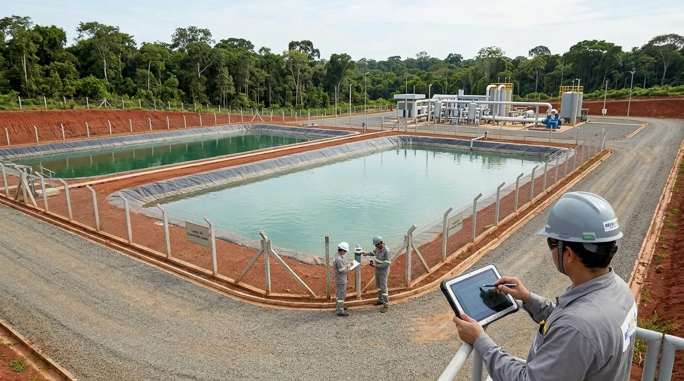 Captação de água no Projeto Volta Grande do Xingu