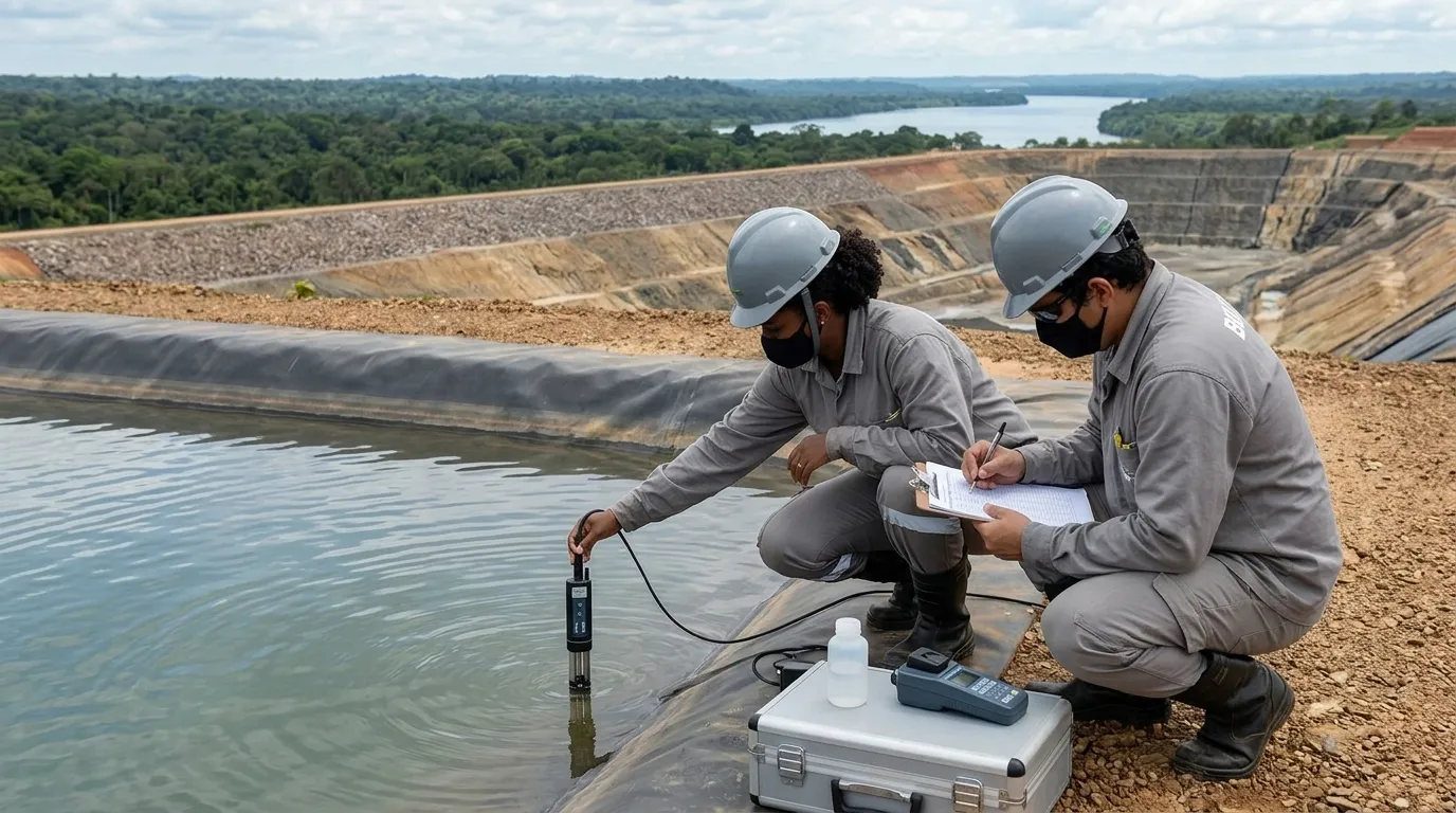 Sistema de recirculação de água na mineração