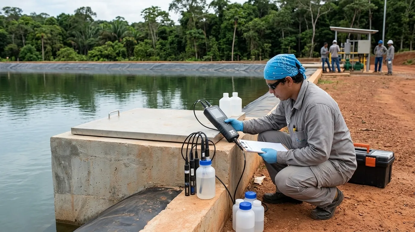 Qualidade da água em efluentes de mineração