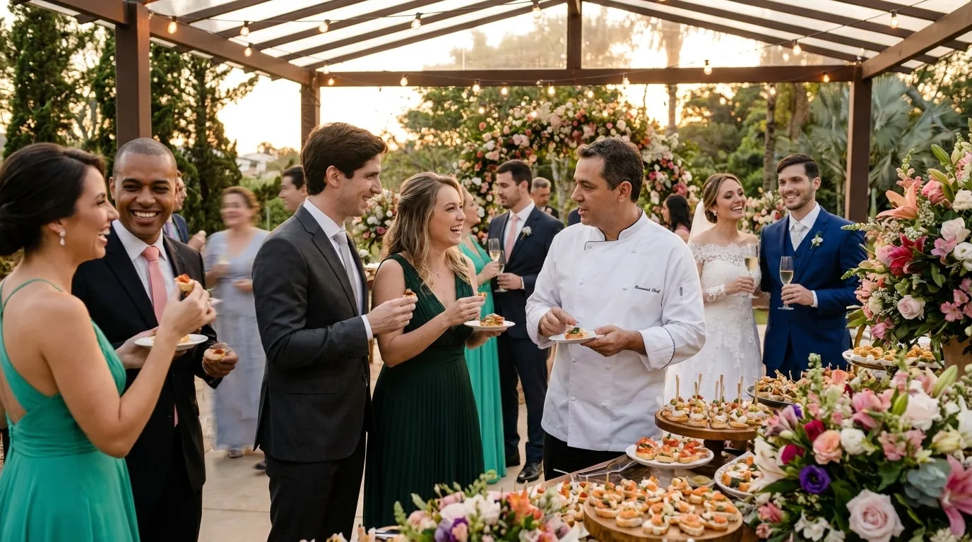 Guia: cerimônia de casamento com chefs renomados em SP