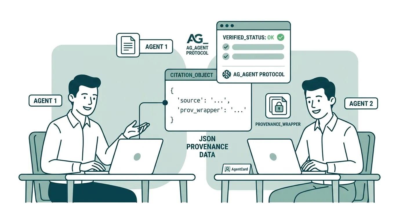 Agent to Agent Protocol for Citations: JSON Patterns