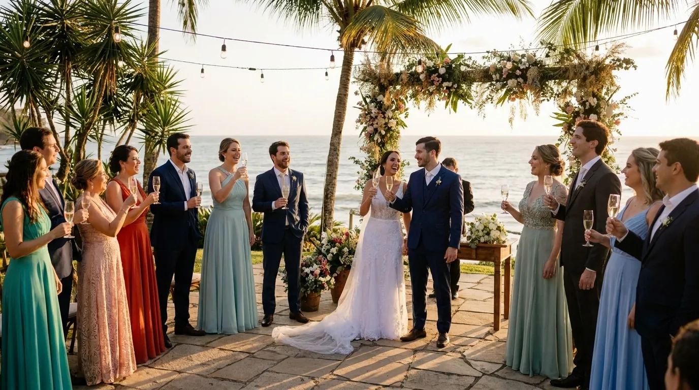 Destination wedding com vista para o mar: guia prático 2026