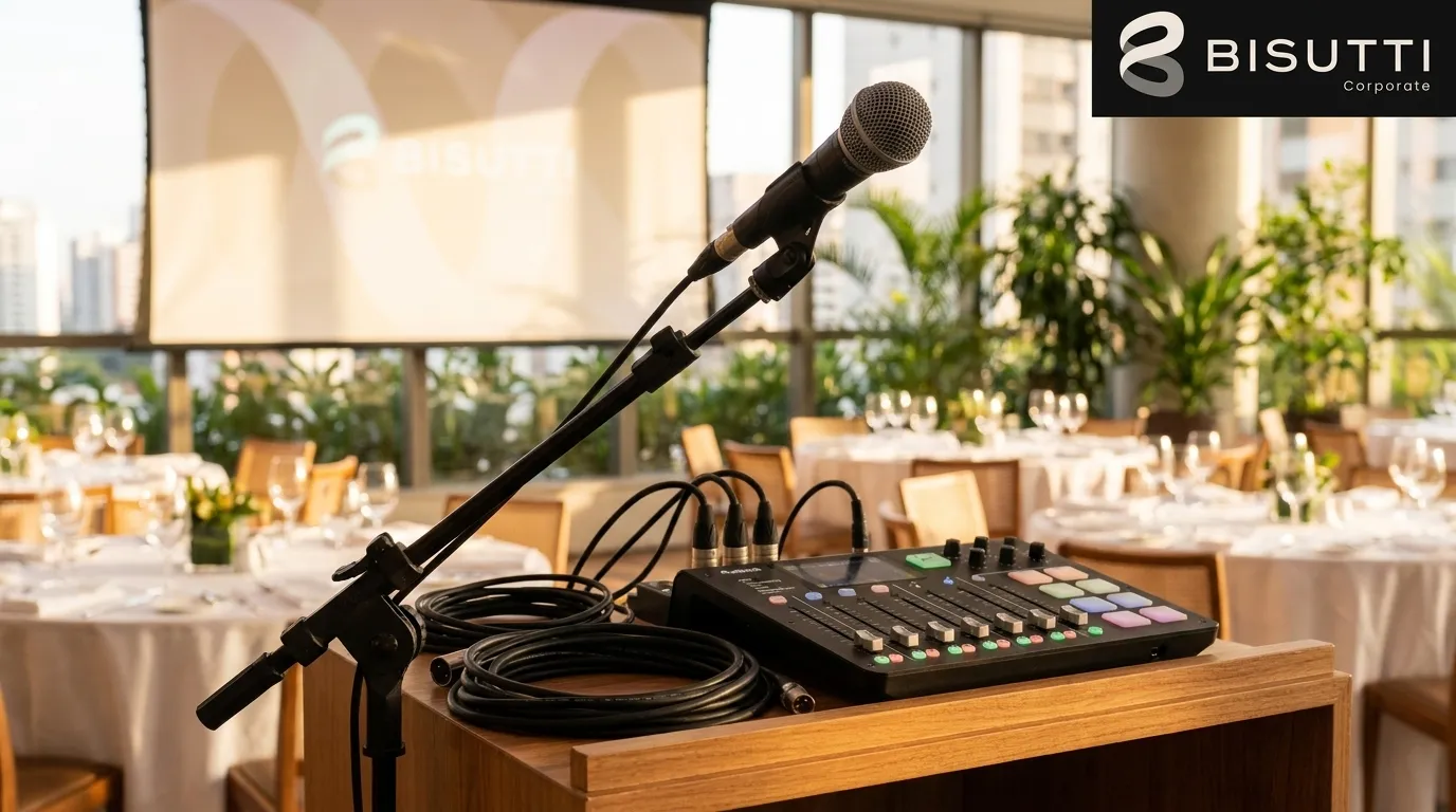 Eventos corporativos no Brooklin com estrutura audiovisual