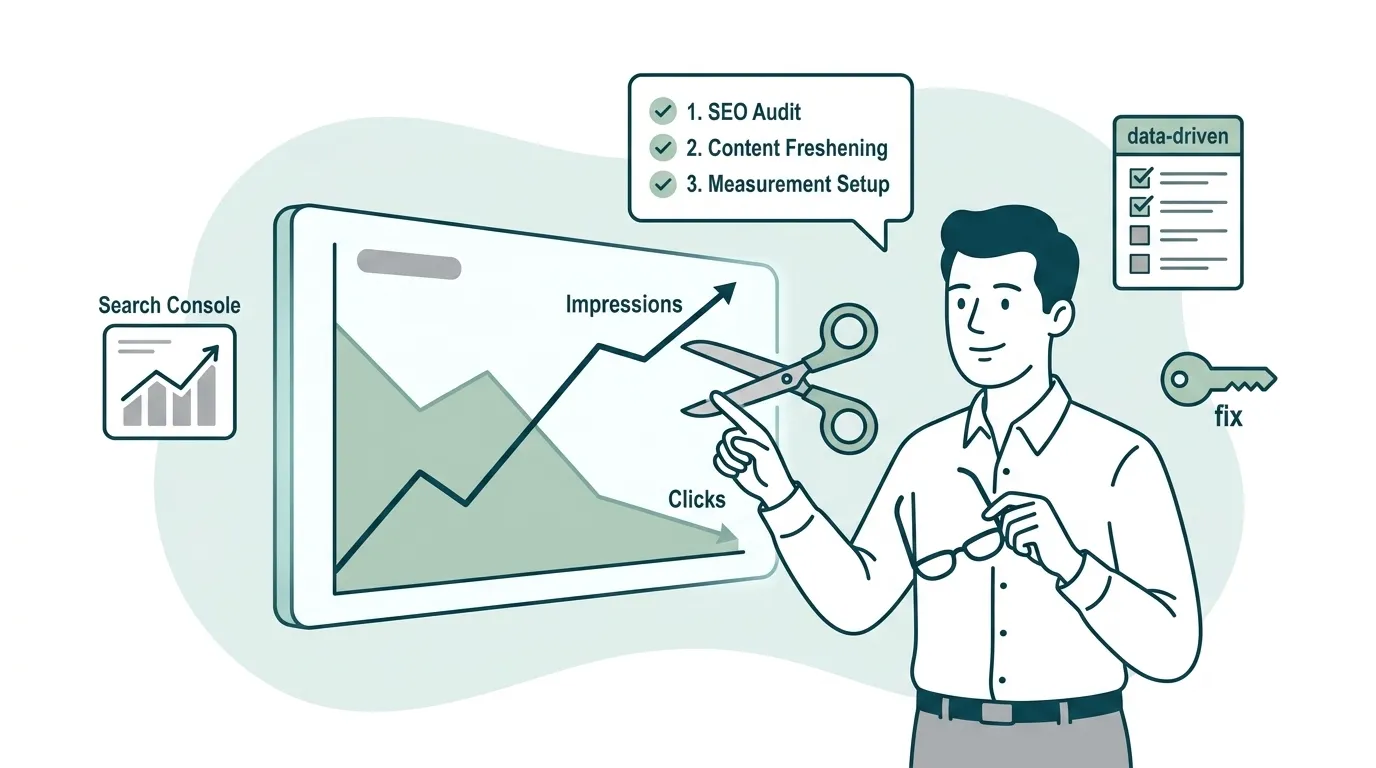Impressions Up, Clicks Down: Fix the Scissors Pattern