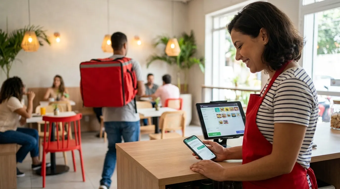 Cardápio digital com opções de personalização