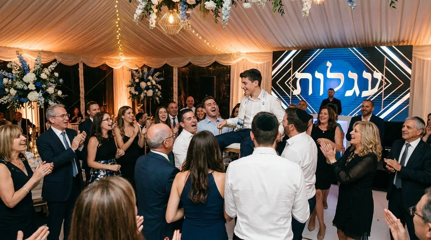 Espaços de luxo para Bar Mitzvah com decoração personalizada