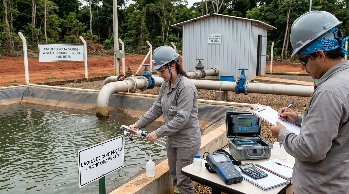 Gestão da água em mineração de ouro: circuito e controle