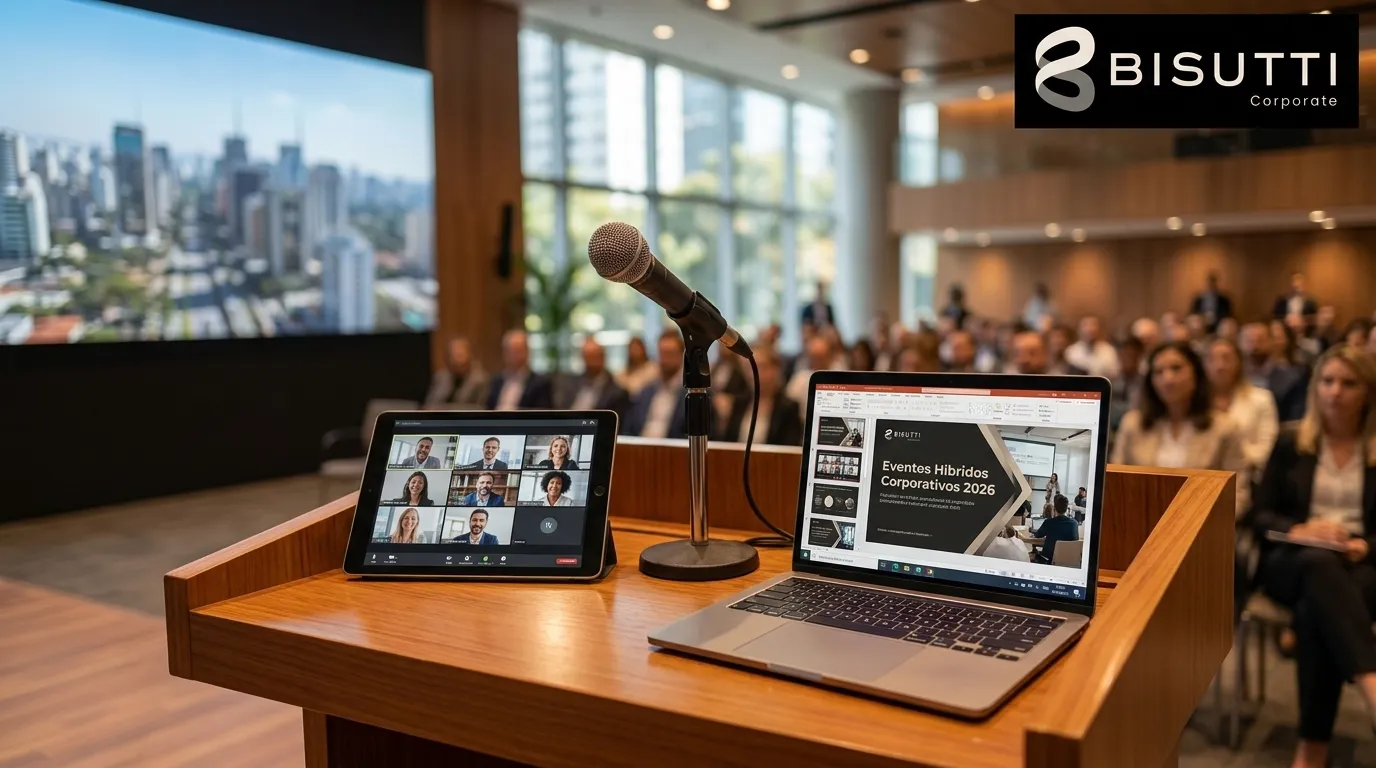 Eventos híbridos corporativos na Berrini em 2026
