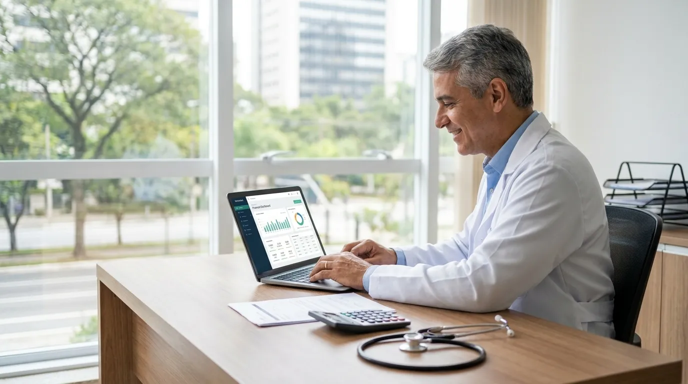 Painel financeiro para médico PJ: guia passo a passo