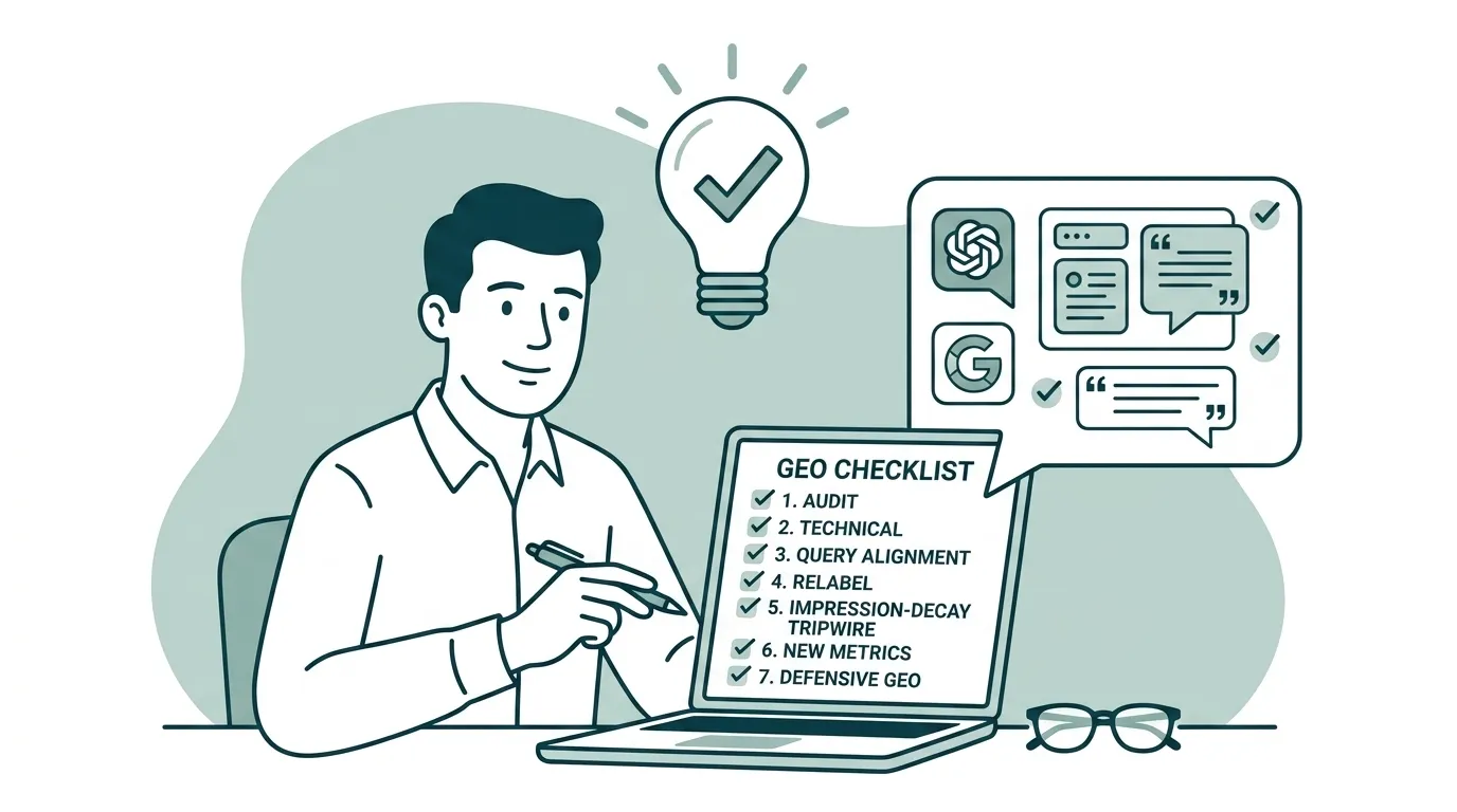 The 7-Step GEO Checklist to Win AI Search Citations