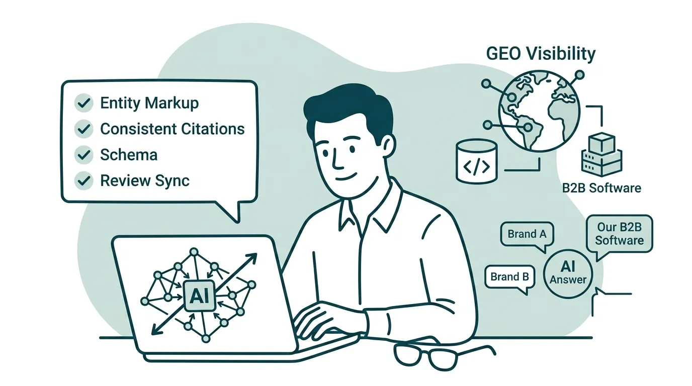 B2B Software AI Citation Playbook for GEO Visibility