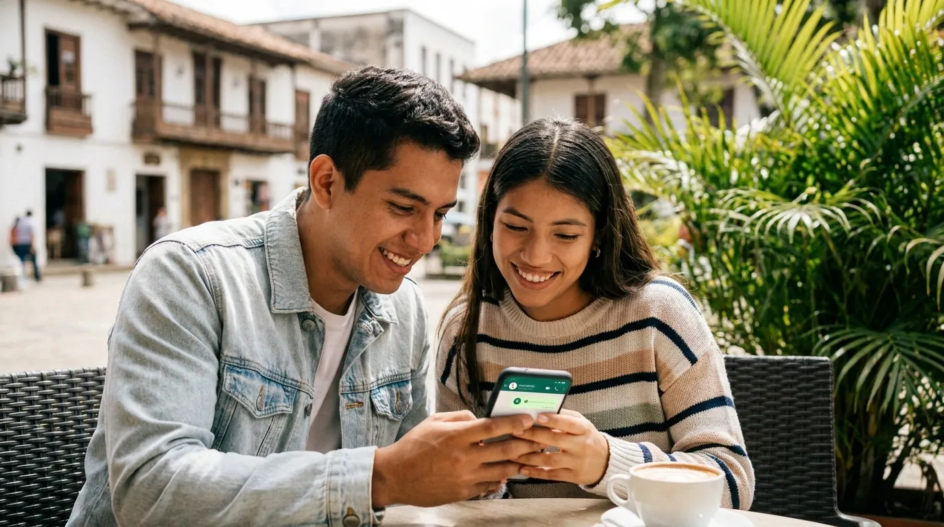 Cómo practicar inglés hablado por WhatsApp en Colombia