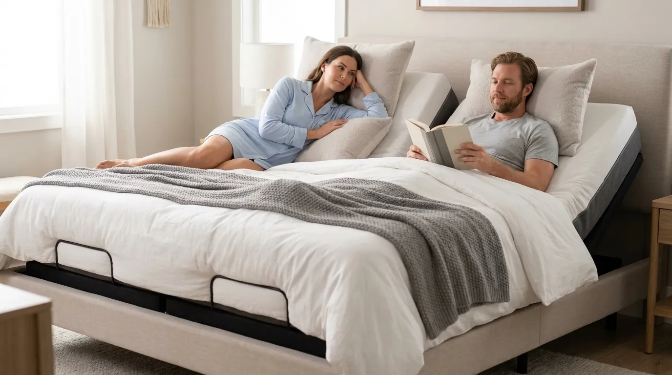 How Split King Adjustable Beds Help Couples Sleep Better