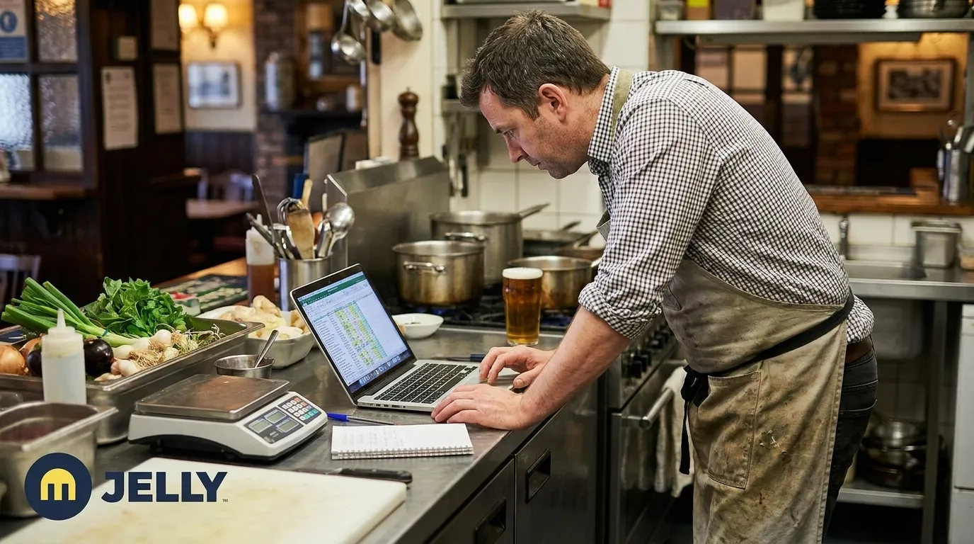 Pub Menu Costing Spreadsheet: Track GP & Food Costs