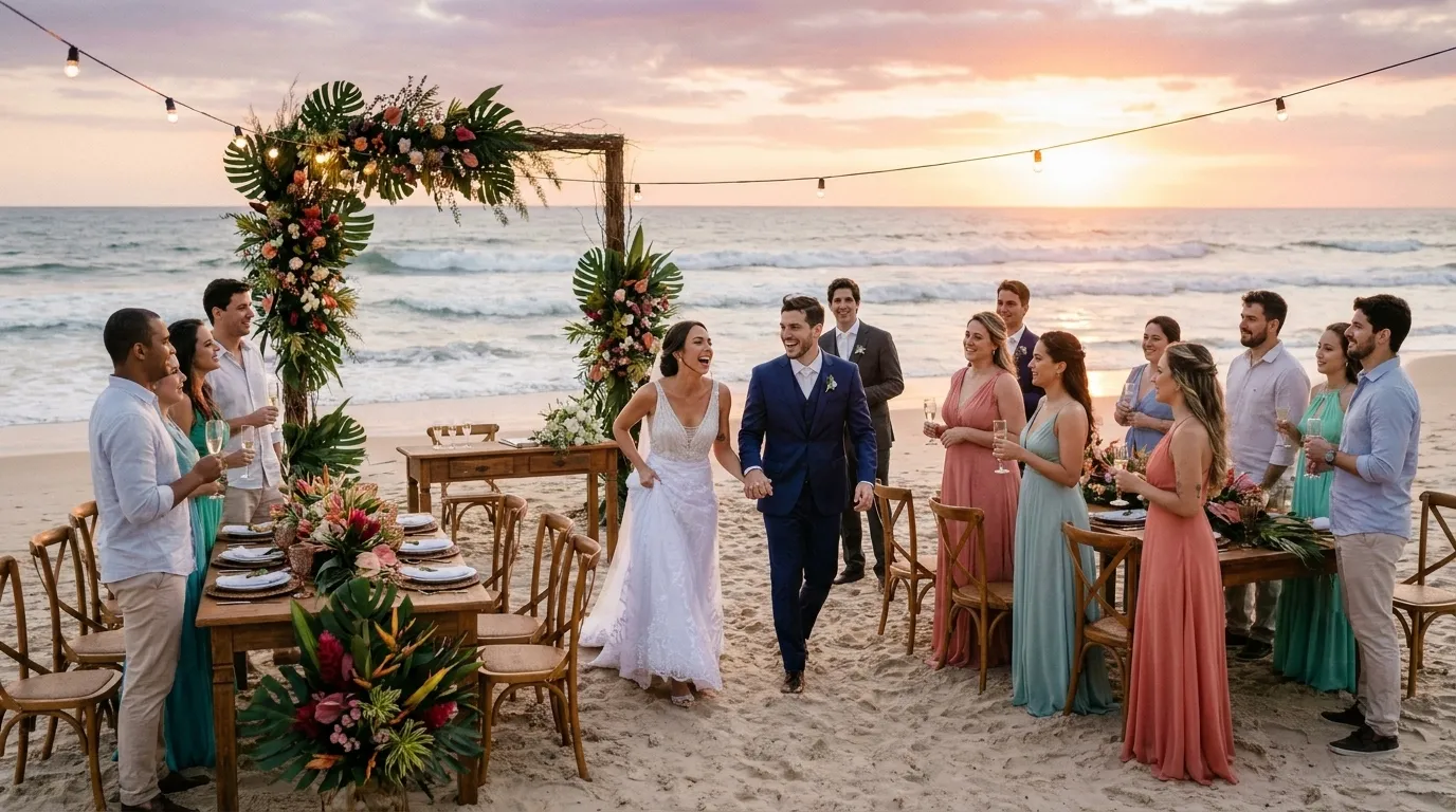 Casamento na praia em outros estados: guia de decisão
