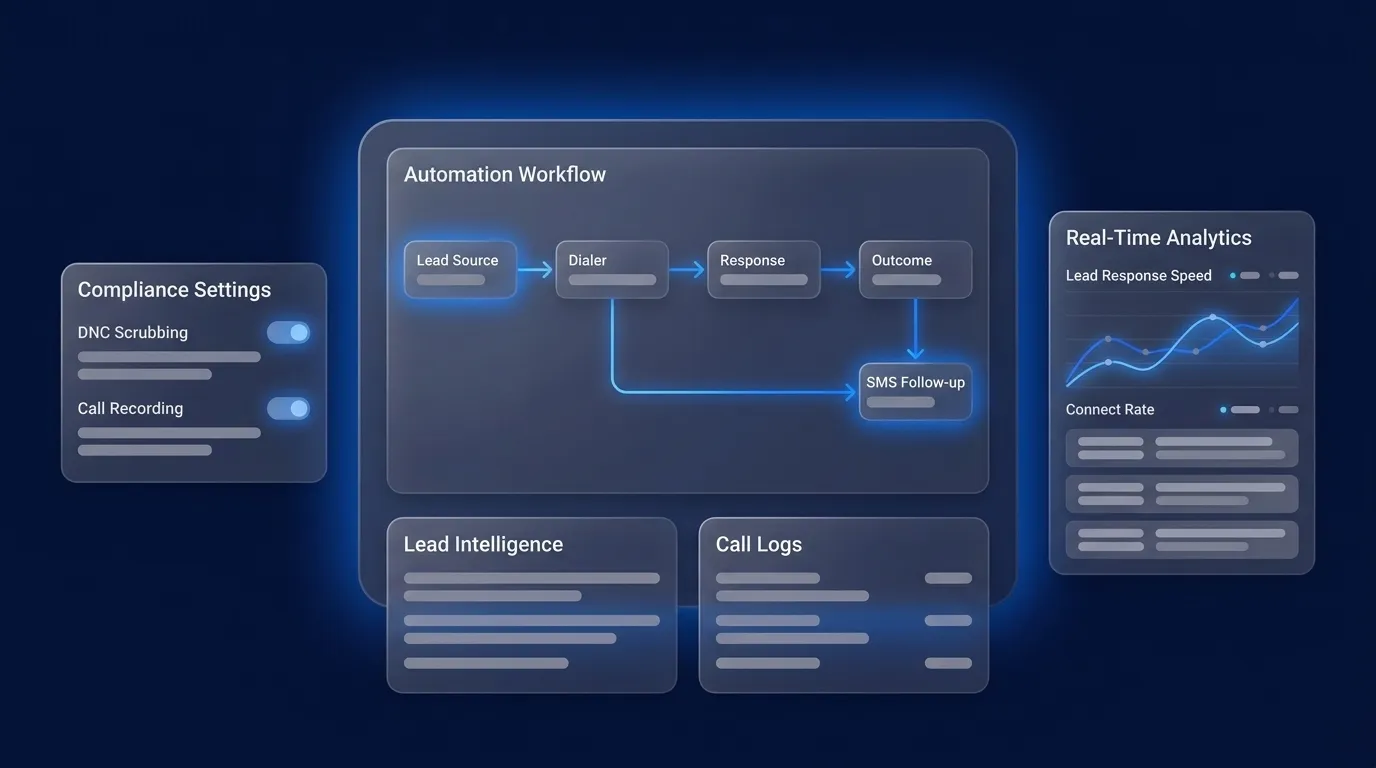 Predictive Dialer Lead Response Automation Workflow