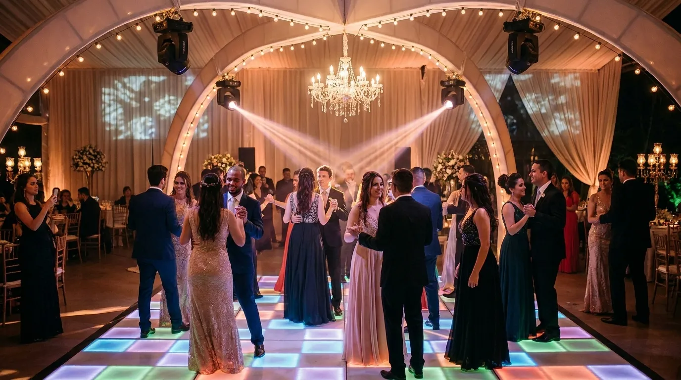 Iluminação especial para festa de debutante: guia 2026
