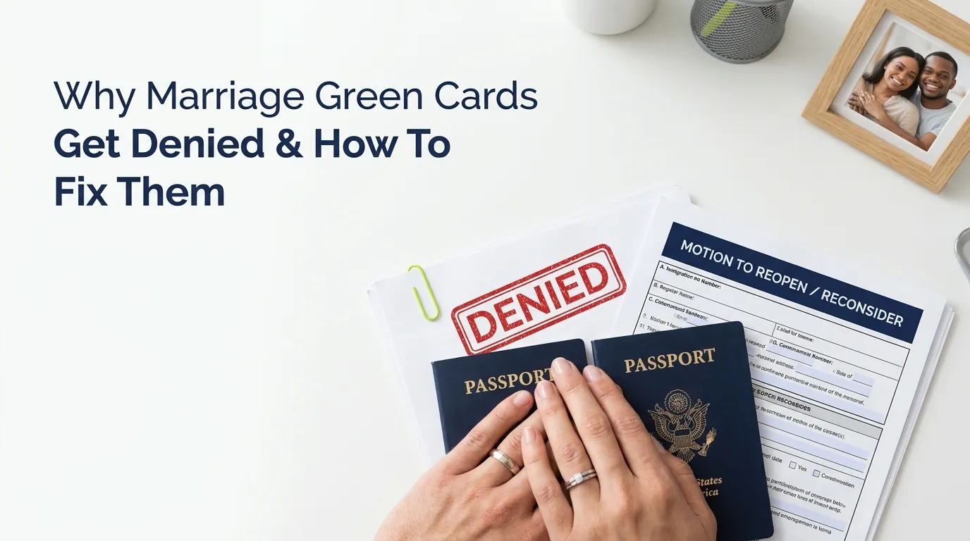 Why Marriage Green Cards Get Denied & How To Fix Them
