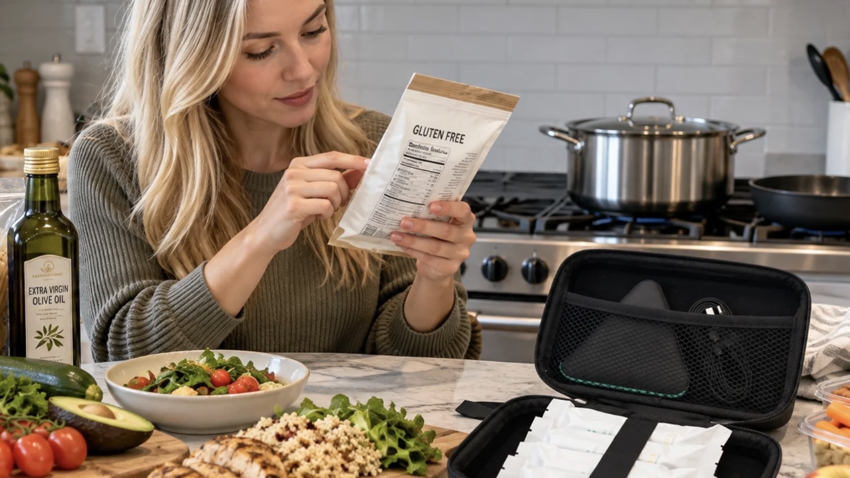 NIMA will flag trace gluten in a product that legally carries a gluten-free label, which is precisely why 42% of NIMA customers test packaged food at home.